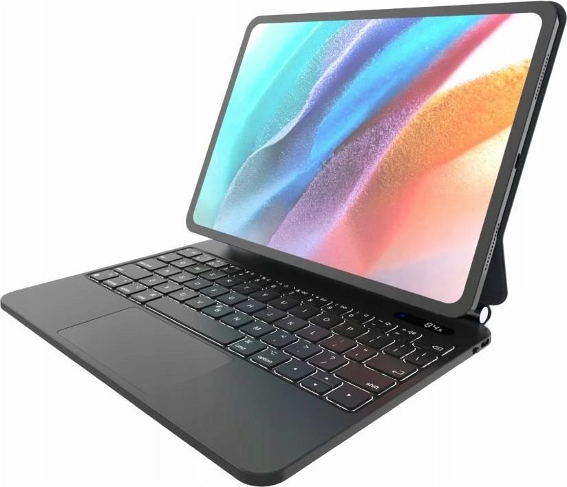 Mbështjellës me tastierë FIXED Typee për Apple iPad Pro 11\" M4 (2024), Bluetooth, me trackpad, USB-C, i zi
