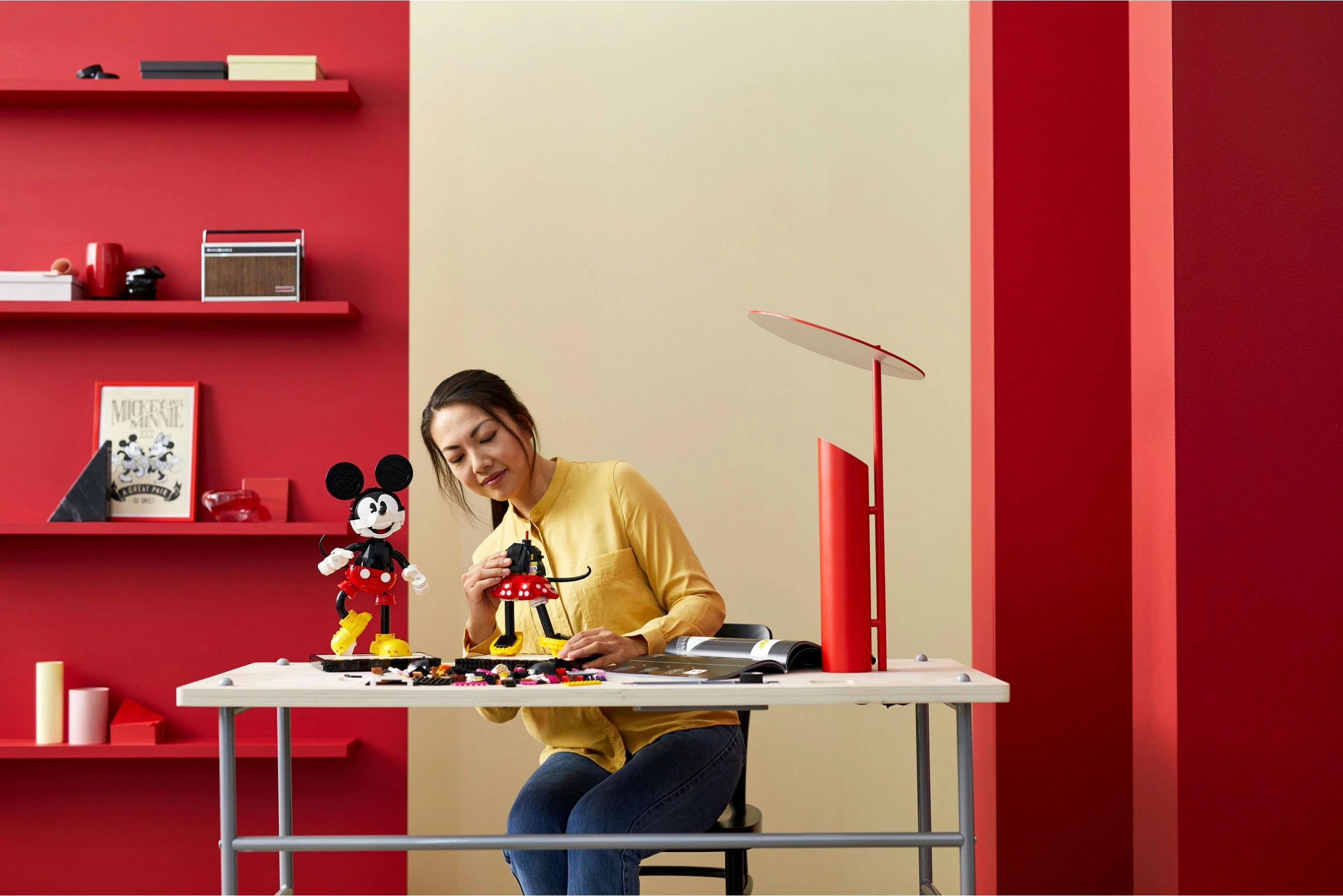 Set ndërtimi LEGO Classic Mickey Mouse & Minnie Mouse, 1739 pjesë, plastikë