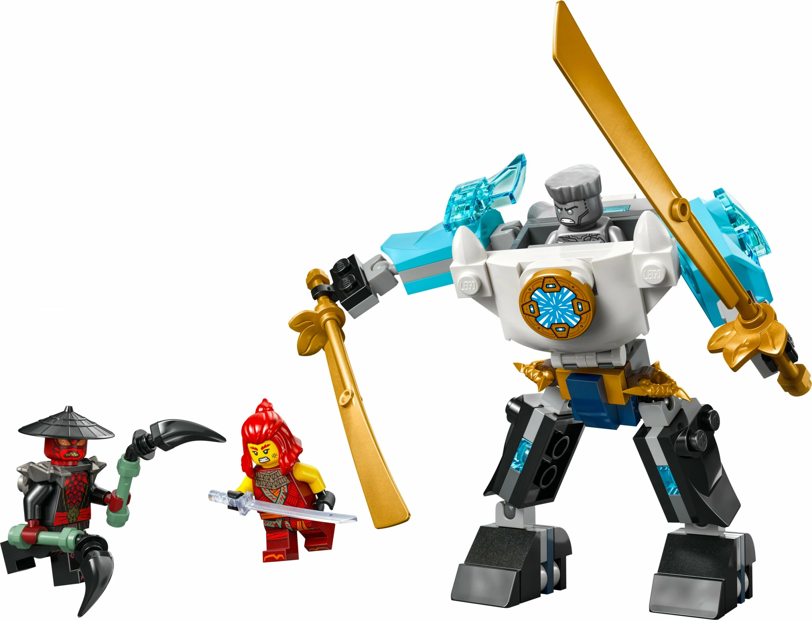 Set ndërtimi LEGO Ninjago 71827, Zane’s Battle Suit Mech, 92 pjesë, multikolor