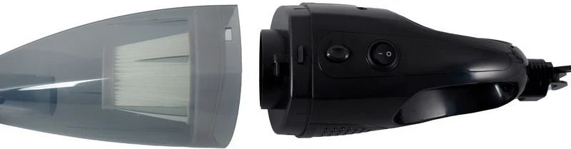 Fshesë elektrike ELDOM OC600, 2in1 TWINN, pa kabllo, pa qese, HEPA, e zezë