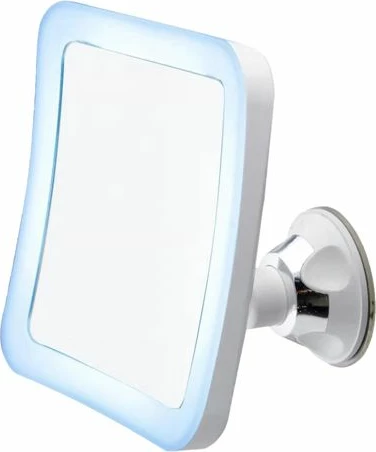 Pasqyrë LED për banjo Camry CR2169, zmadhim 5x, 24 LED, Ø16.3 cm, me kupë thithëse, e bardhë