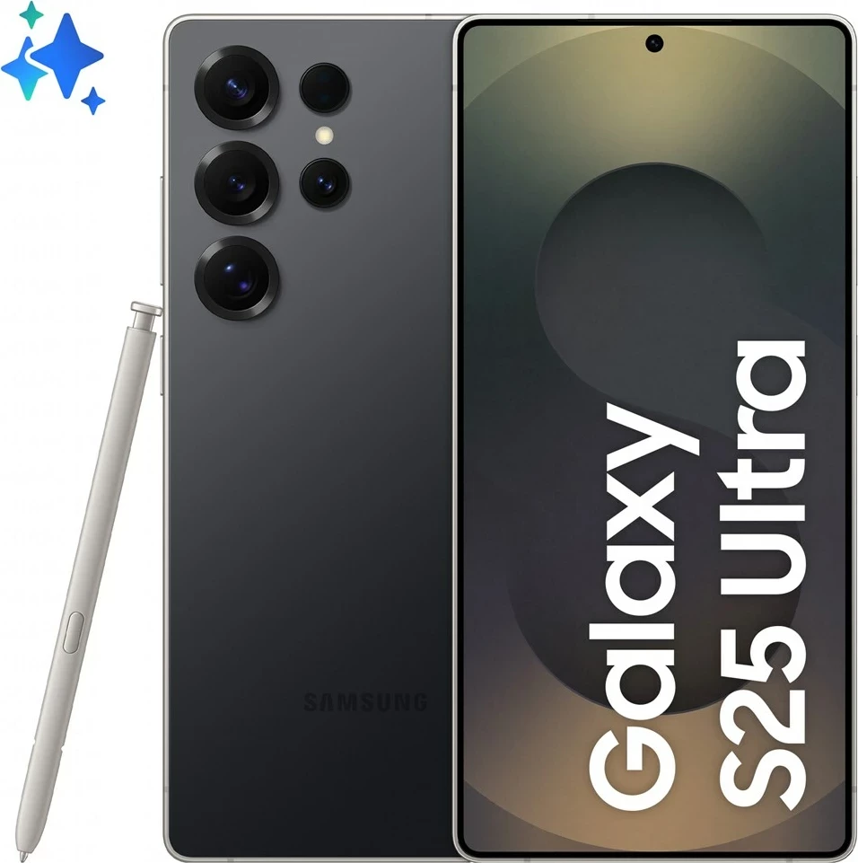 Celular Samsung Galaxy S25 Ultra, 6.9", 12+256GB, black titanium
