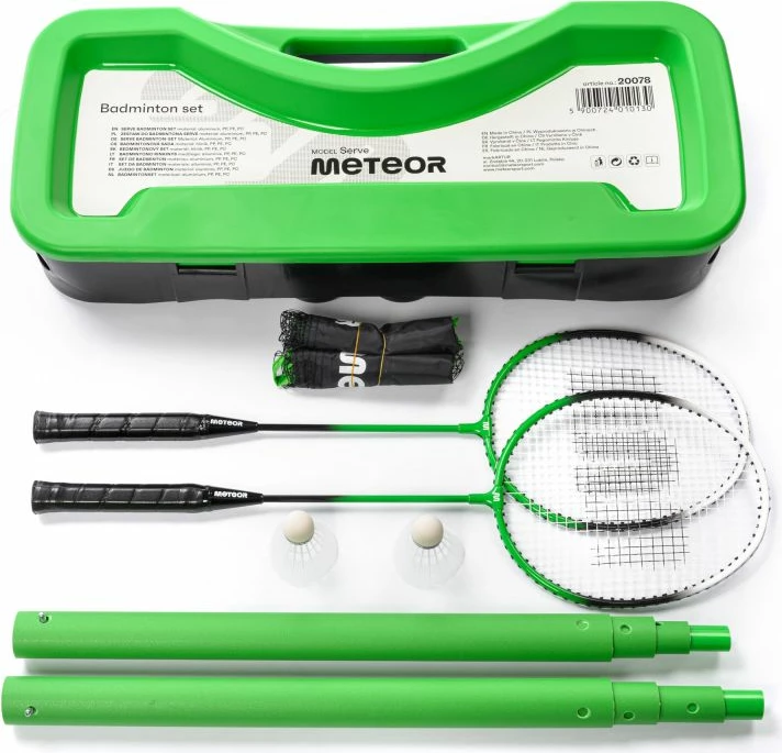 Set badminton Meteor, jeshil