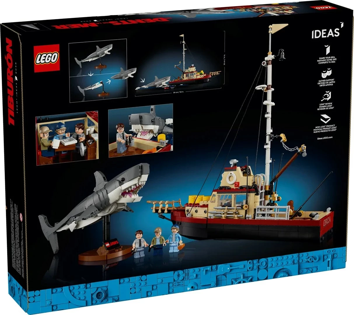 Set LEGO IDEAS 21350 Jaws, për të rritur