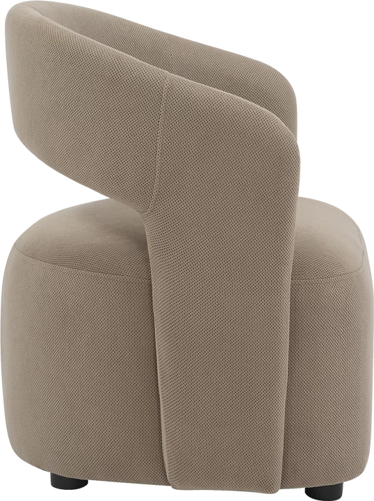 Karrige Lemouton, pëlhurë, ngjyrë gri-bezhë, 69.5x66x80cm