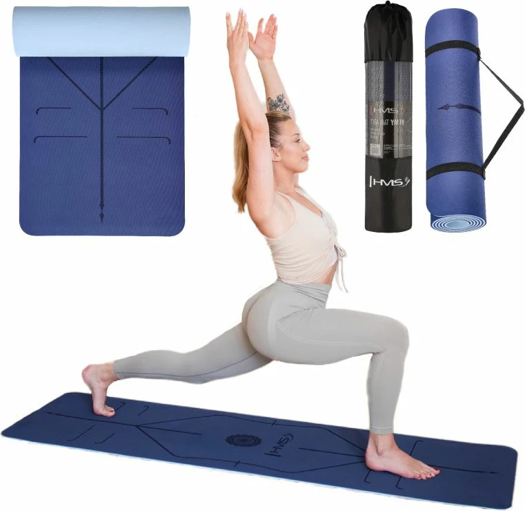 Tapet yoga HMS YM10, i kaltër