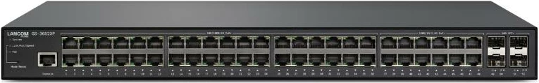 Switch LANCOM GS-3652XP 61878 48 porta shpejtësi 200–256 Gbps i zi