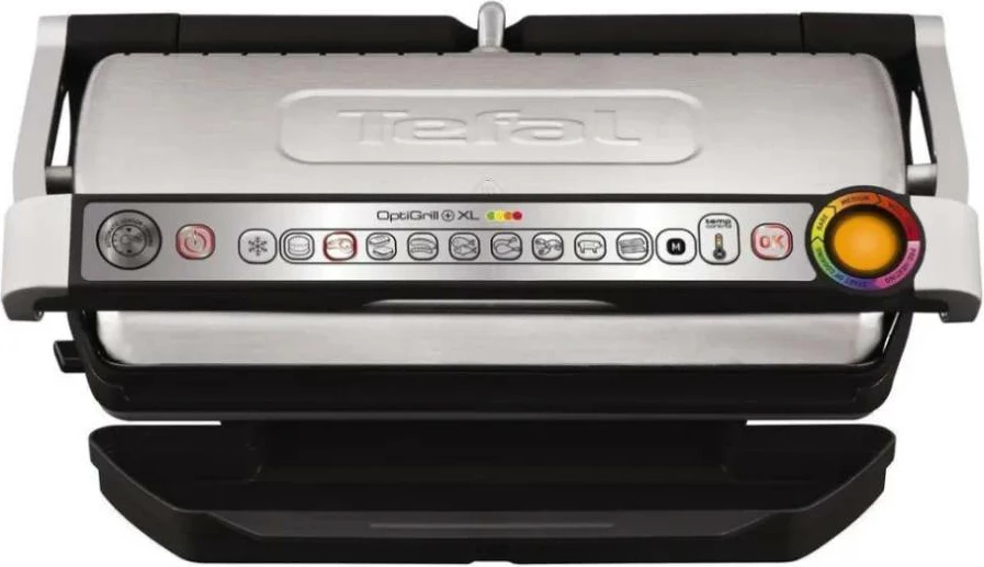 Grill elektrik Tefal OptiGrill+ XL GC724D12 2000 W, 9 programe, inox/e zezë