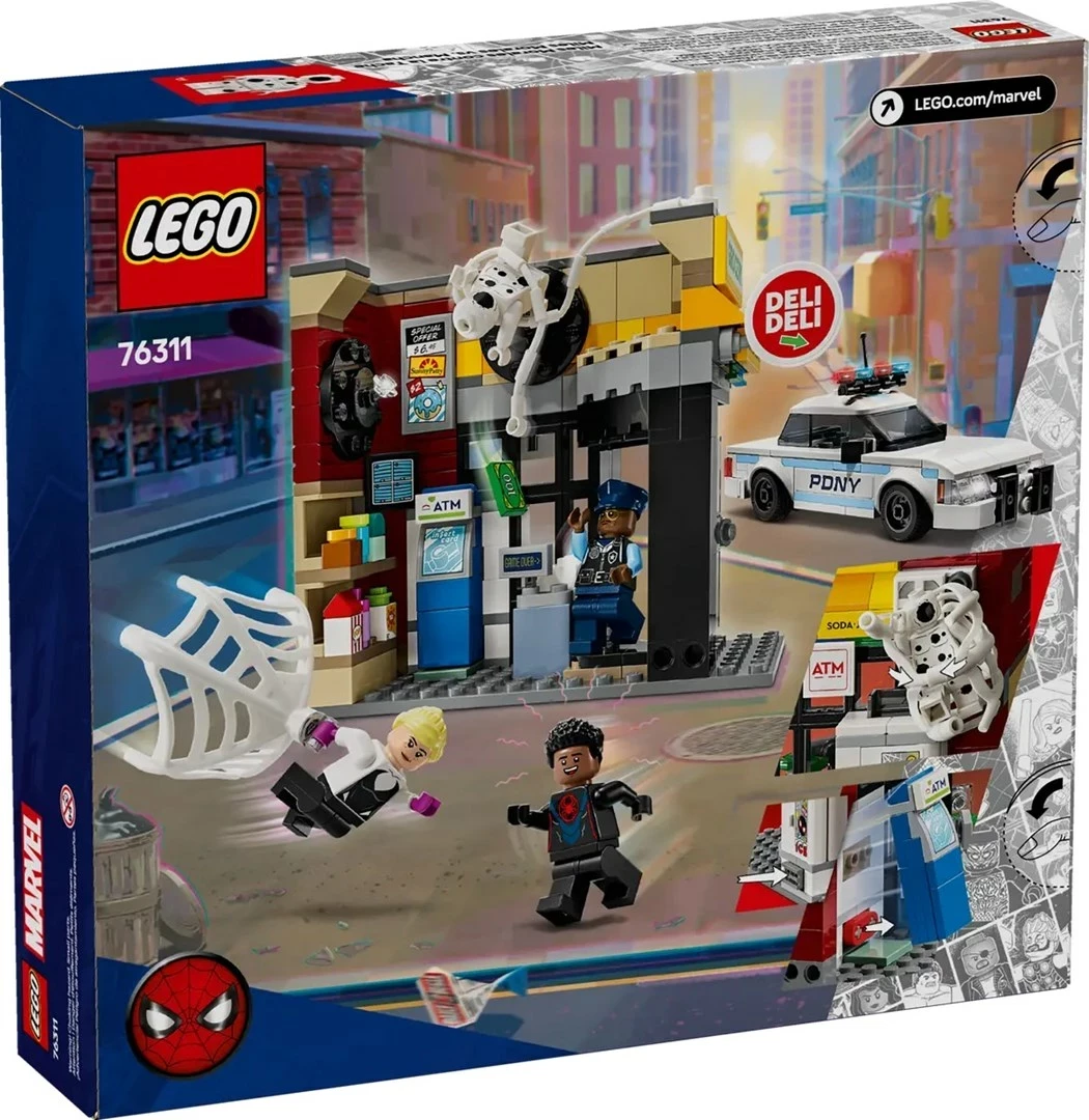 Set LEGO Marvel 76311 Miles Morales vs. The Spot
