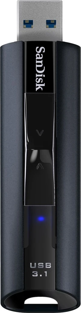 USB flash drive SanDisk Extreme Pro 256 GB, e zezë