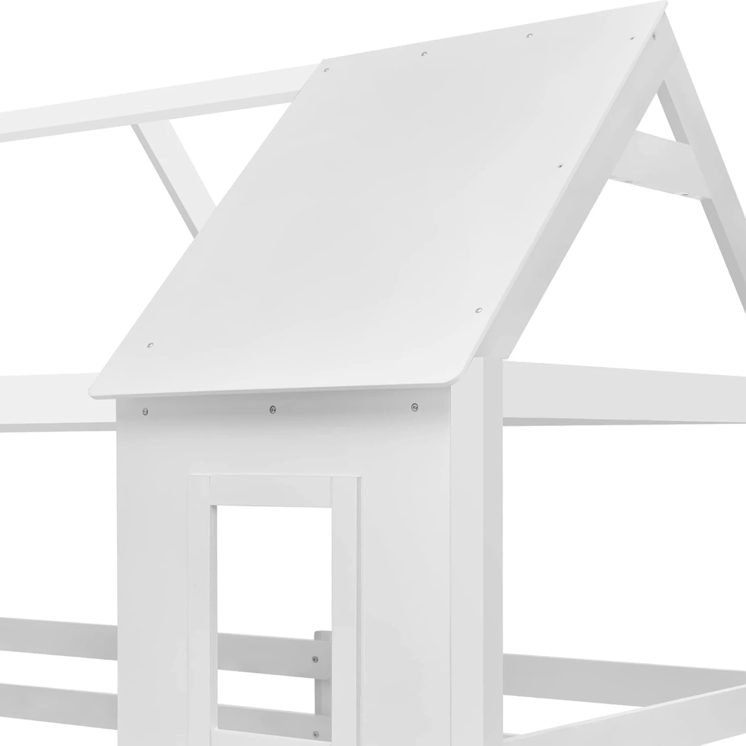 Krevet marinari për fëmijë Montessori HOOD, dru i bardhë, 190x90cm