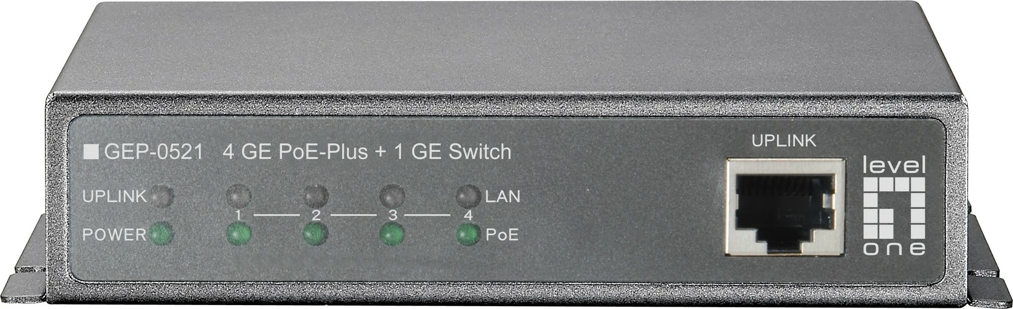 Switch LevelOne GEP-0521, 5-Port Gigabit PoE, 115W