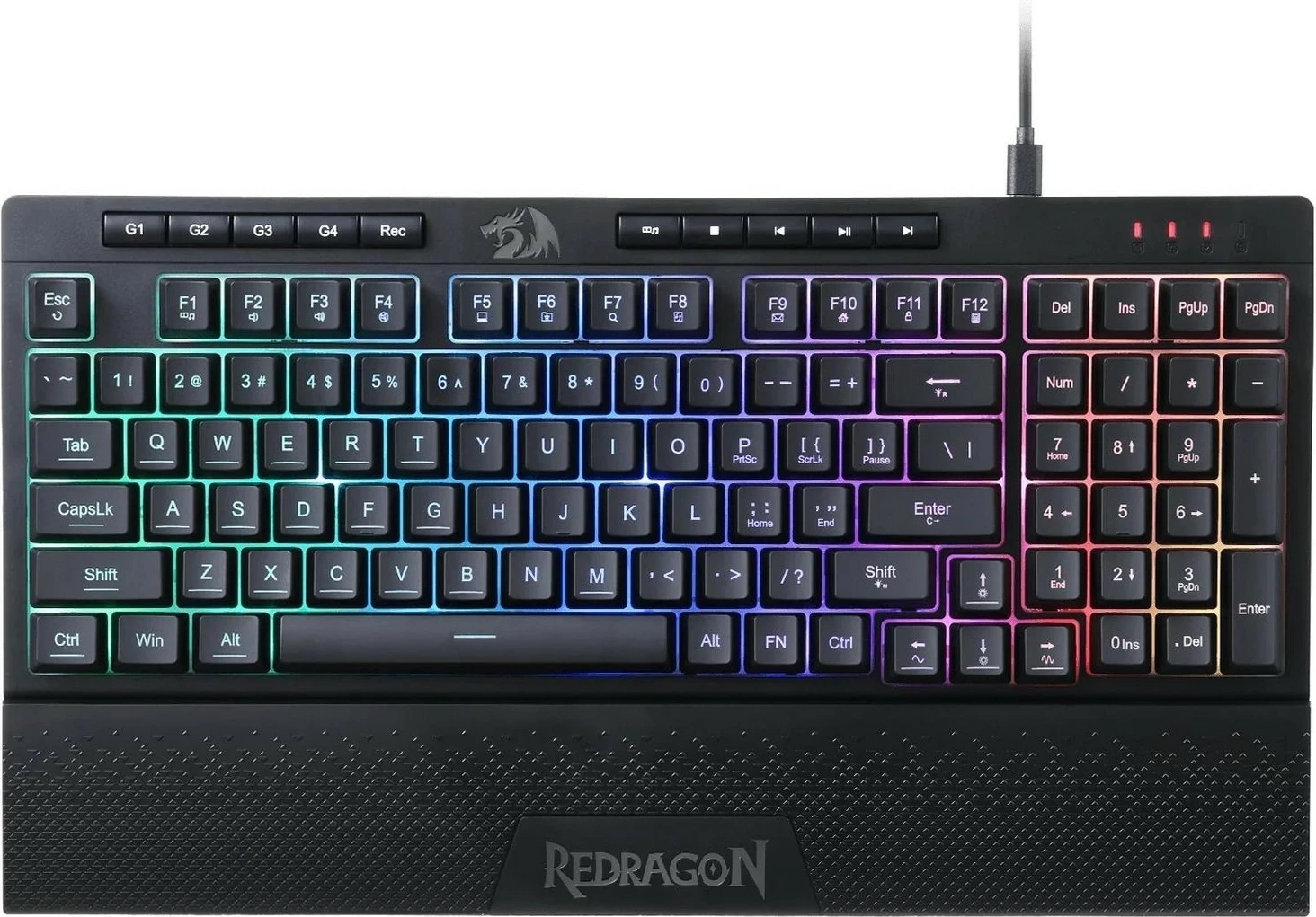 Tastierë Redragon K515-RGB SHIVA 98, RGB, e zezë