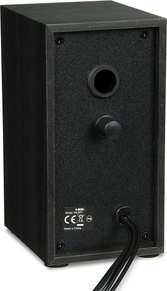 Set altoparlantësh iBOX IGLSP1B 2.0, druri i zi