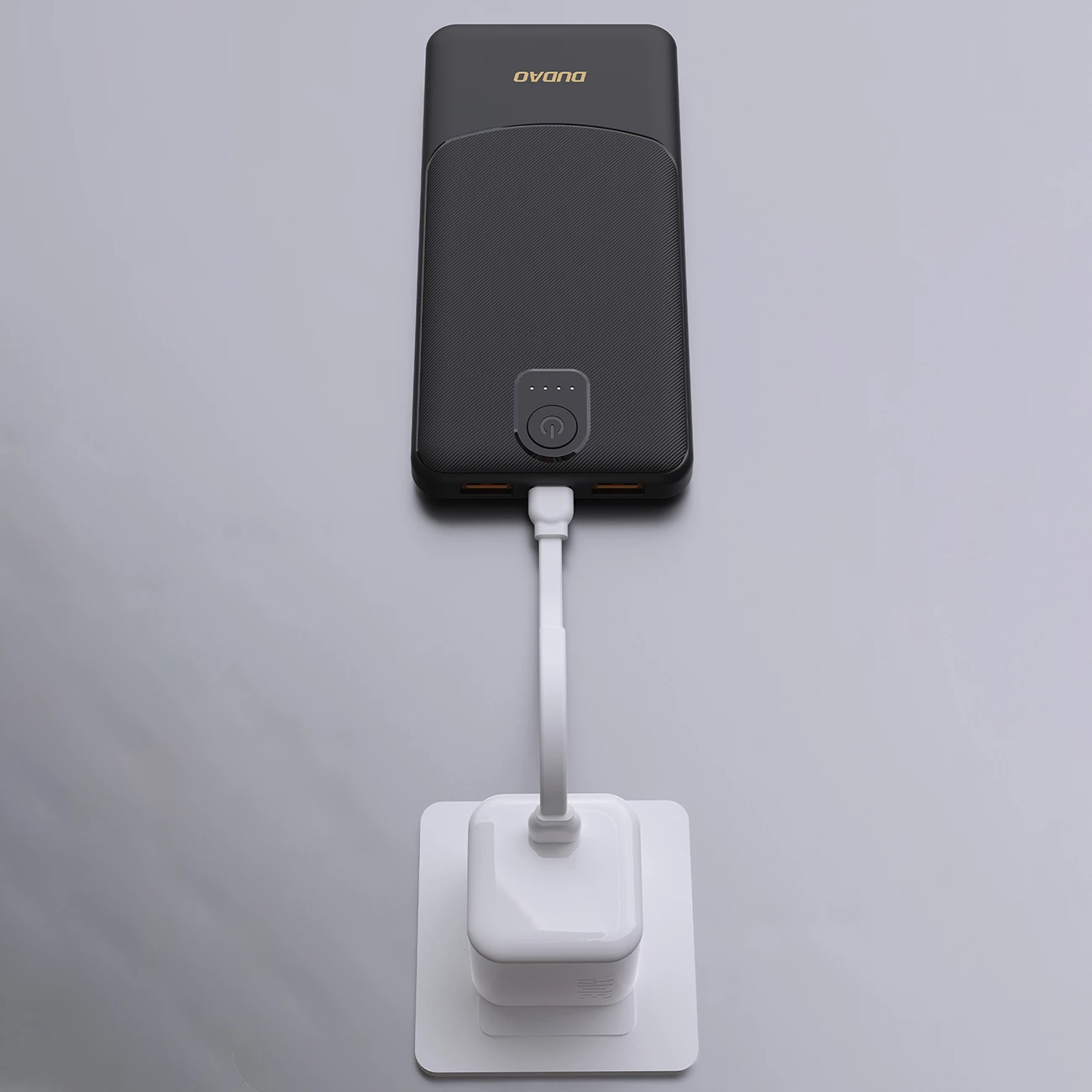 Powerbank Dudao K10, 10000mAh, 2x USB-A, USB-C, Bardhë