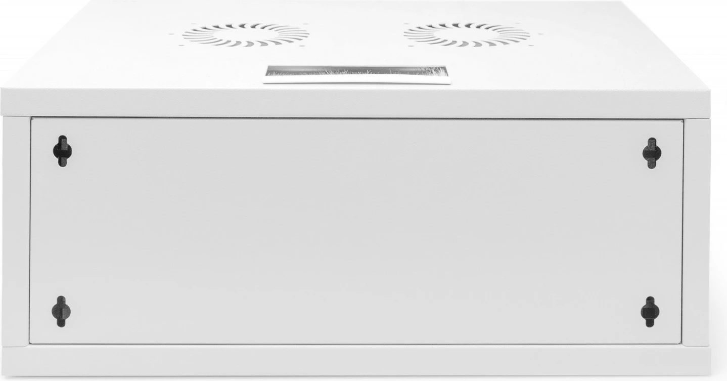 Kasë rrjeti për mur Digitus DN-38010, 19", 4U, 241 x 540 x 400 mm, xham, gri