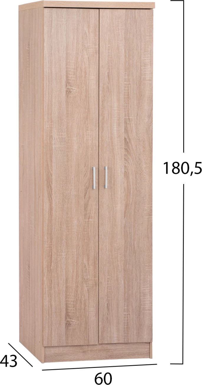 Kabinet këpucësh druri me 6 rafte 60x43x180.50 Sonama FH2379.02