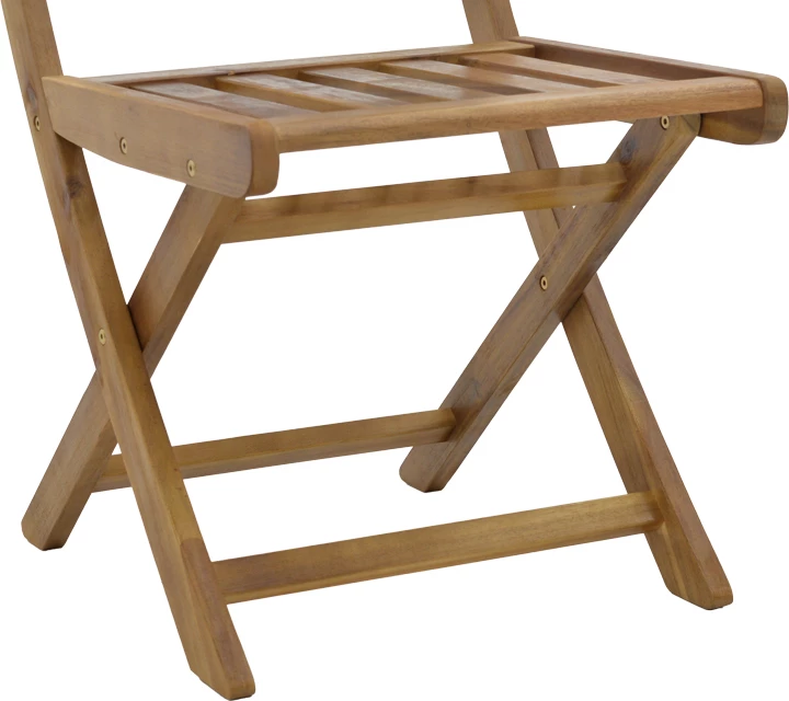 Karrige palosëse Elijie, dru akacie, ngjyrë natyrale, 45x62x90cm