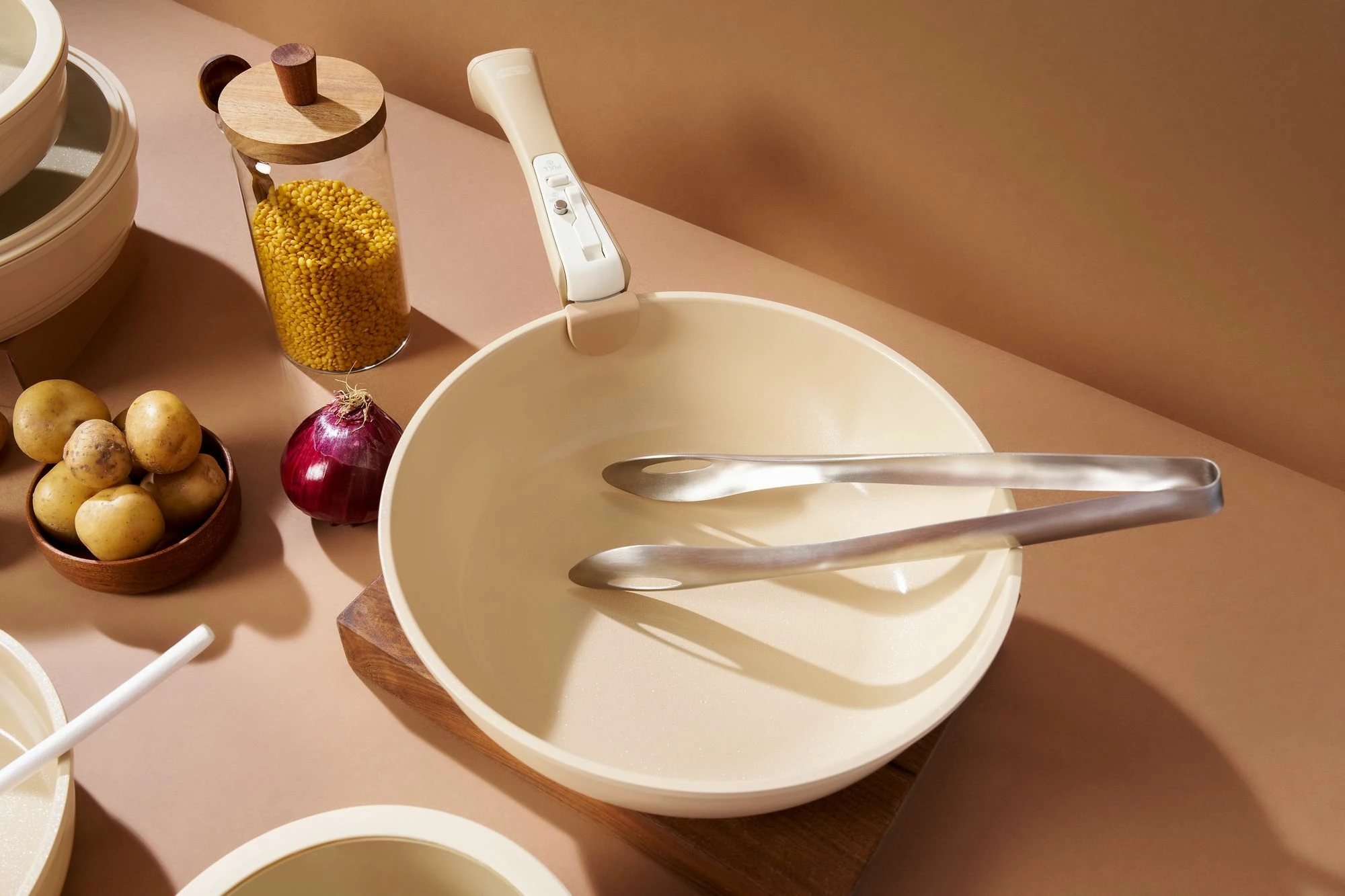 Set tenxheresh (14 copë), Hermia Concept, Hona XL, ngjyrë krem