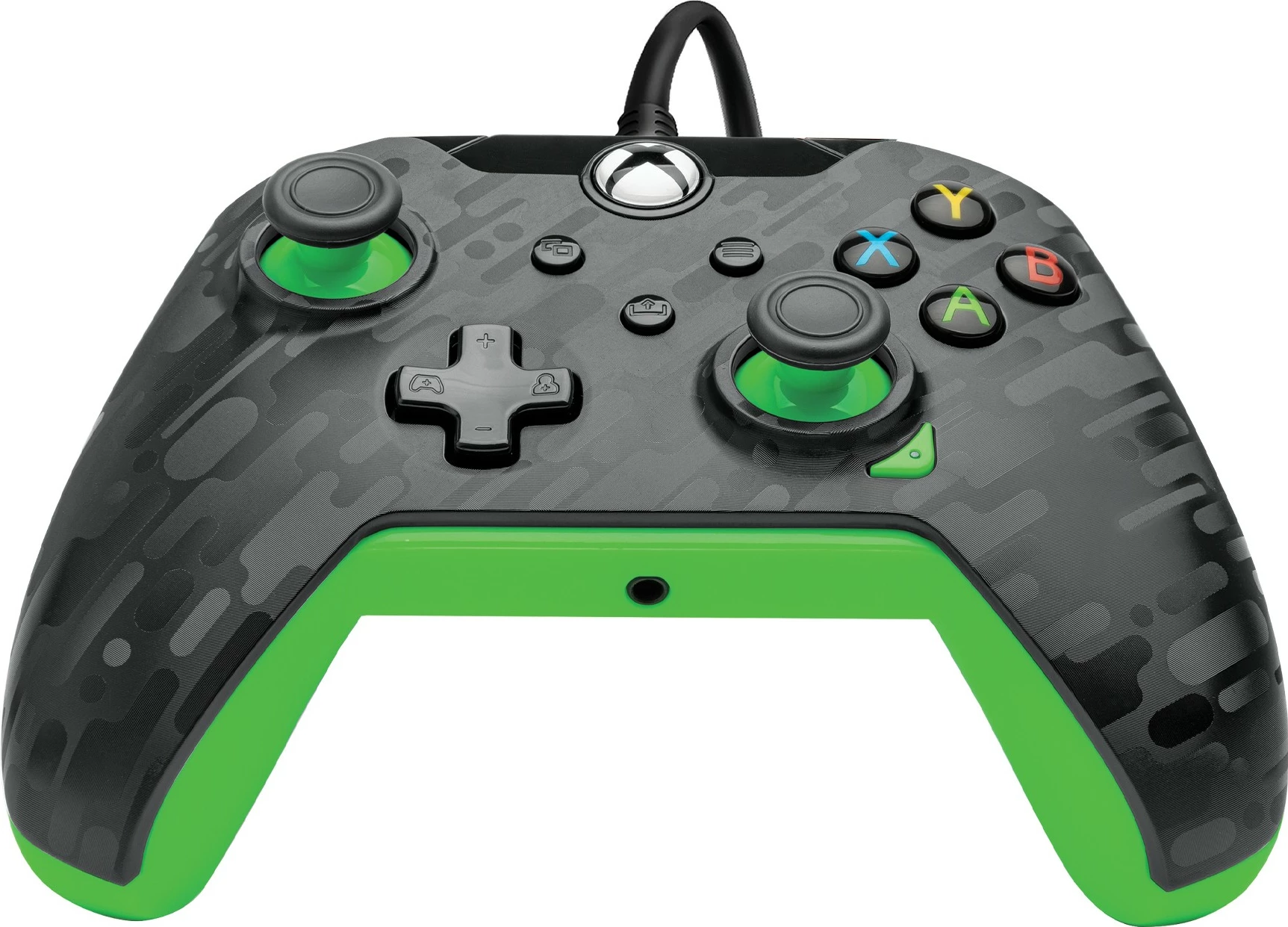 Gamepad PDP Neon Carbon, Xbox, Windows 10/11, Wired, USB, Karbon, Gjelbër