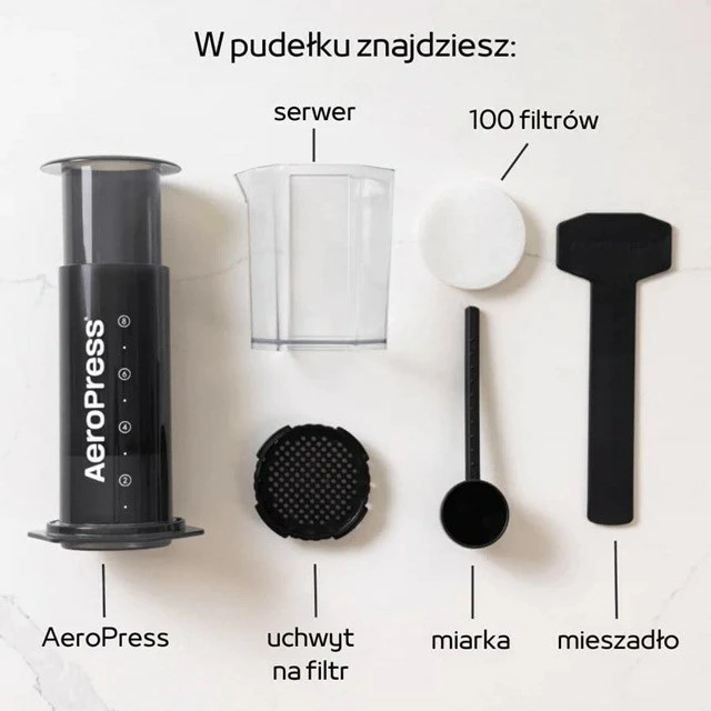 Aparat kafeje manual AeroPress XL, transparent