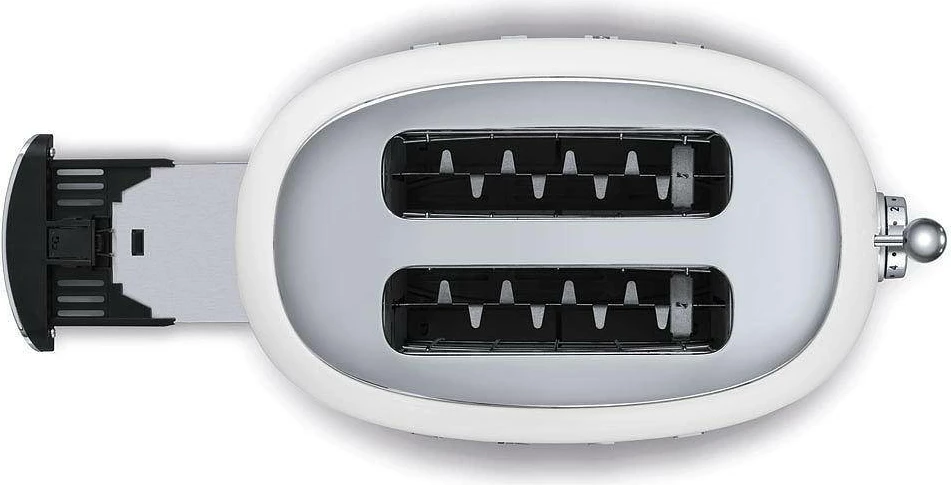 Toster Smeg TSF01WHEU 950W, 2 slote, pop-up, e bardhë