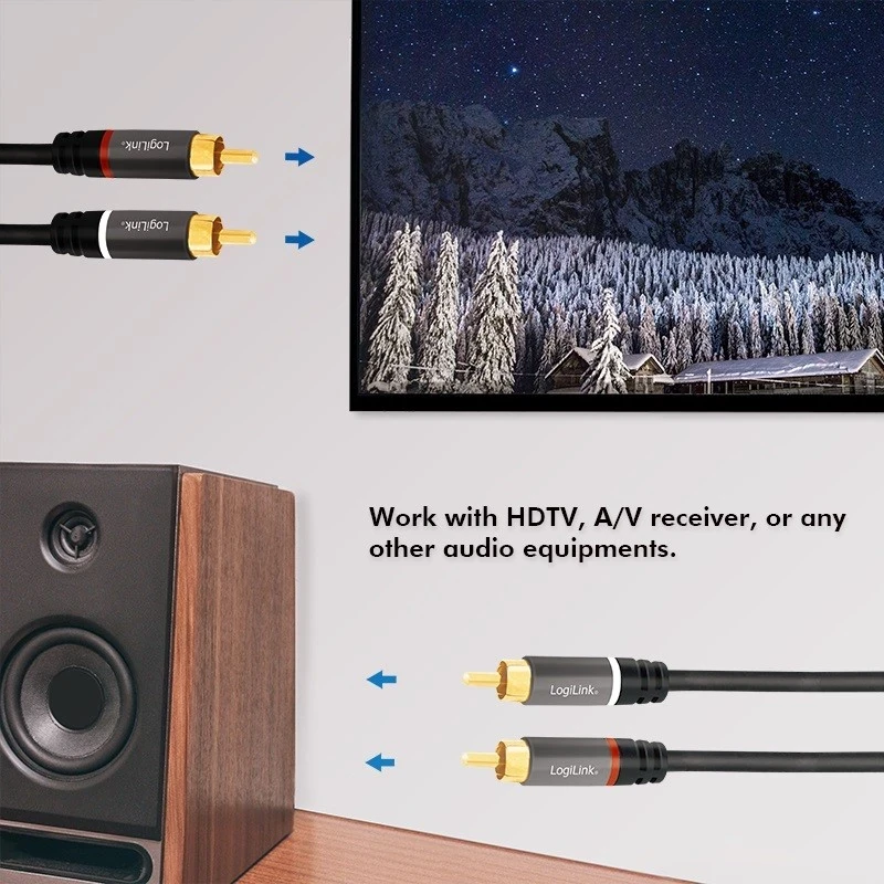Kablo RCA LogiLink, i zi