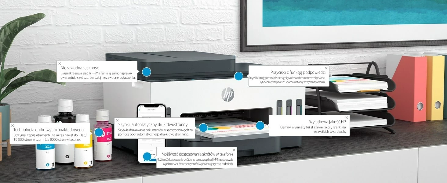 Printer inkjet HP Smart Tank 750, 4800 x 1200 DPI, i bardhë / zi