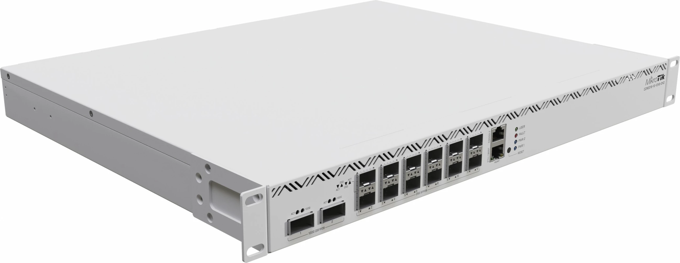 Router MikroTik CCR2216-1G-12XS-2XQ, Gigabit Ethernet, Silver