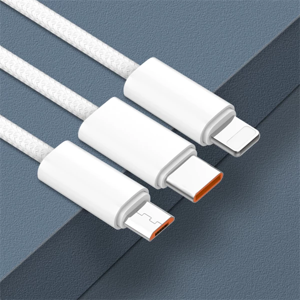 Kabllo karikimi dhe data LDNIO LS901_L, USB-A në Lightning, 25W, 1m, e thurur, e bardhë