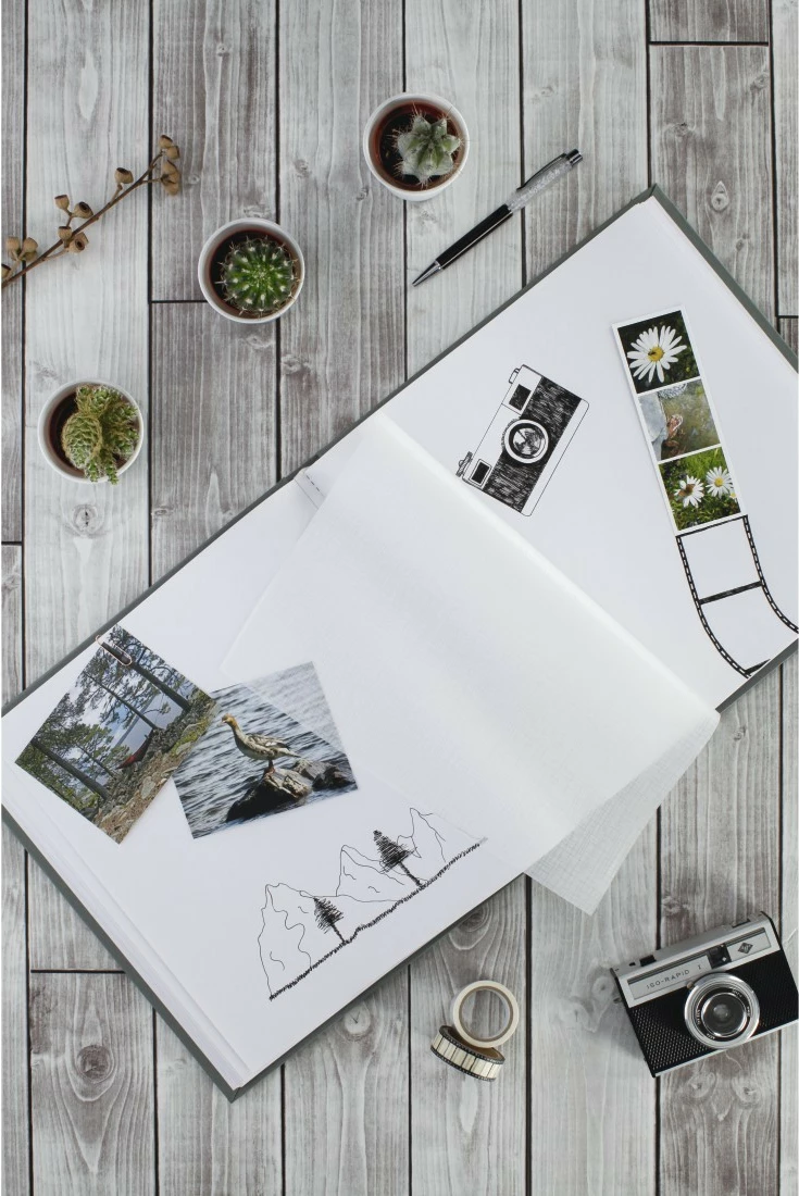 Album foto Hama Fine Art Jumbo 30x30, 80 faqe, gri