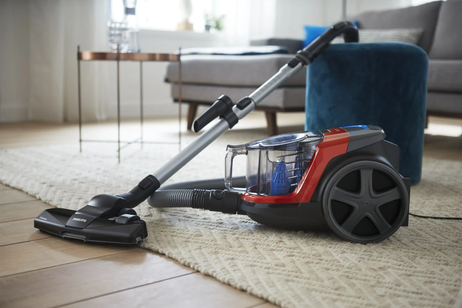 Fshesë me korrent Philips FC9330/09, pa qese, 1.5L, Gri