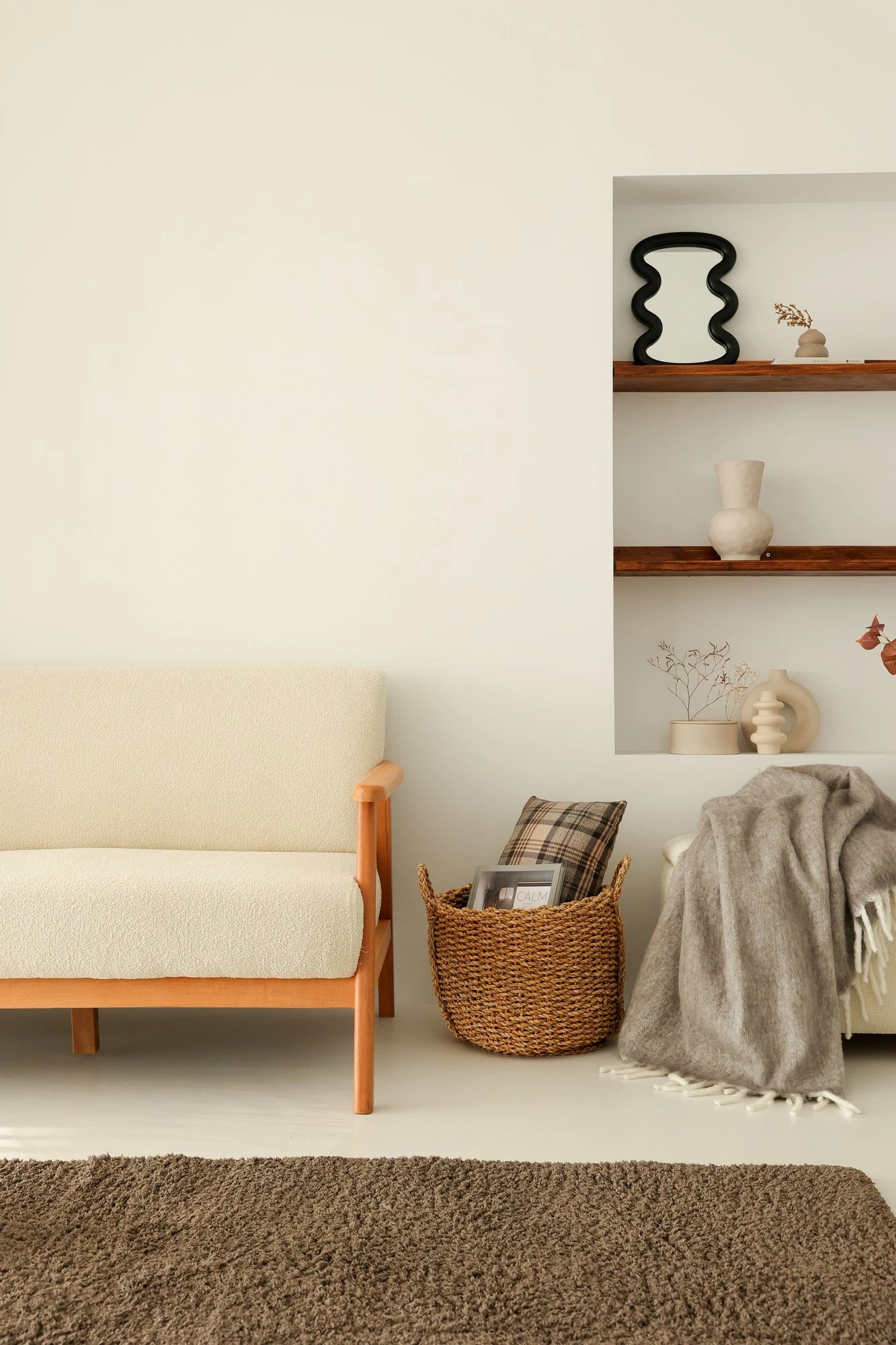 Divan dy ulëshe Atelier del Sofa, Nika, i bardhë