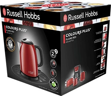 Çajnik elektrik Russell Hobbs 24992-70, 1 L, 2400 W, Kuq e Zi