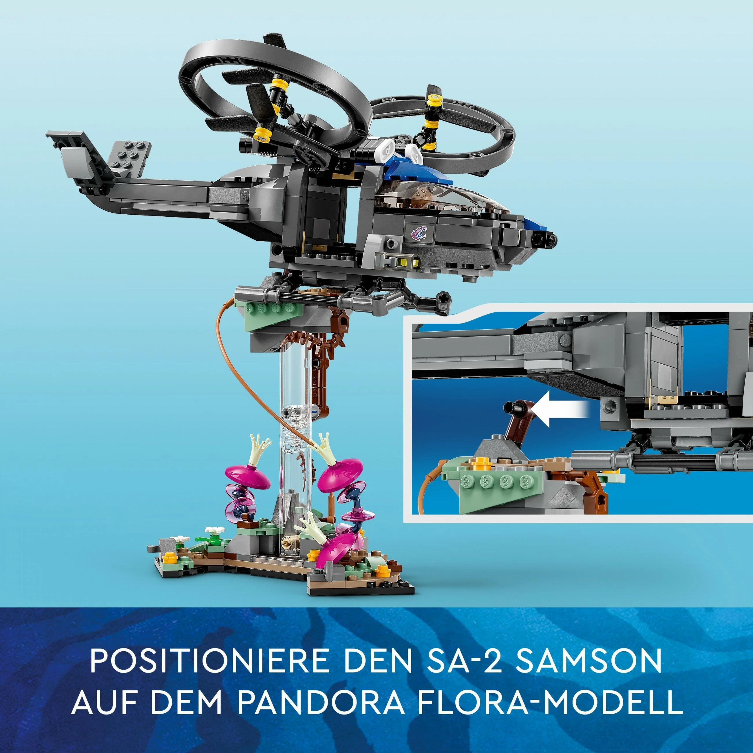 Set për ndërtim LEGO Avatar Floating Mountains: Site 26 & RDA Samson, 887 pjesë, Multikolor