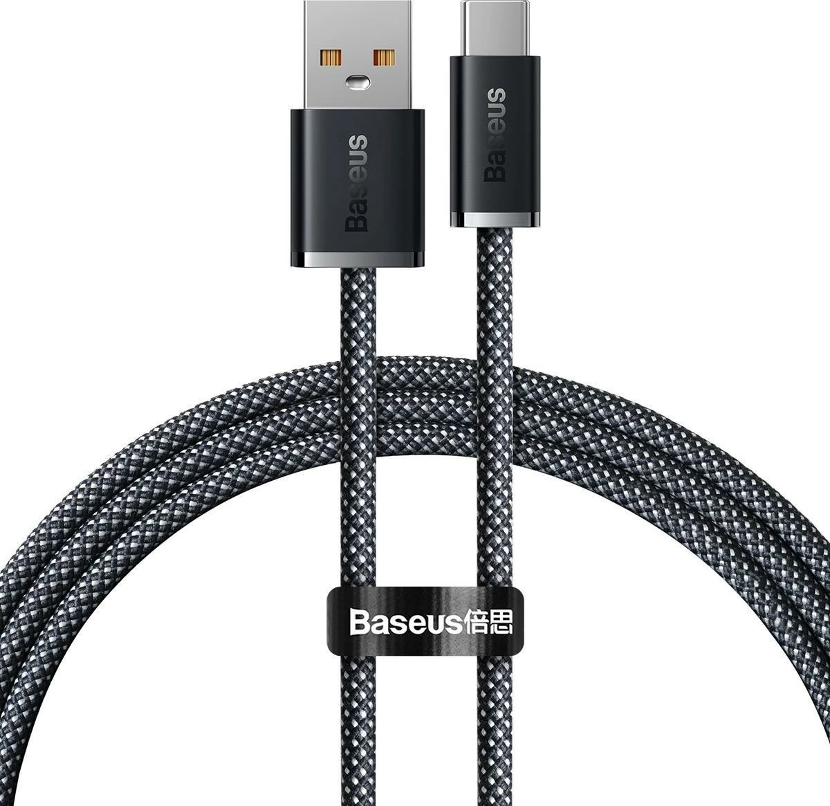 Kablë Baseus Dynamic Series CALD000616 USB-A në USB-C 1m 100W USB 2.0, gri