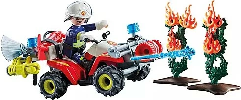 Set lodrash Playmobil Action Heroes 71825, quad zjarrfikës, 47 pjesë