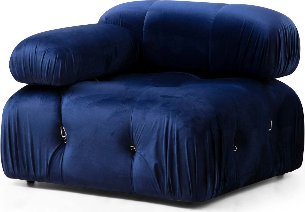 Karrige një vendëshe Bubble L1, kadife blu