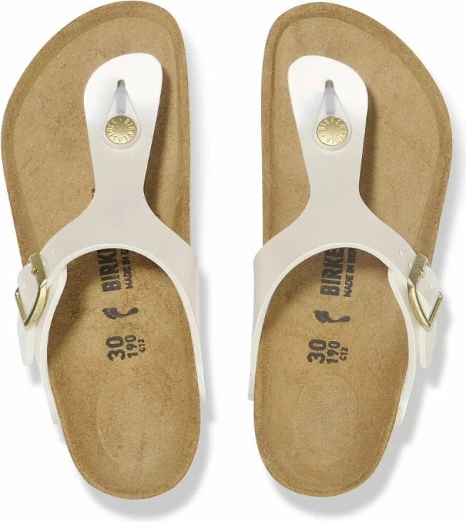 Flip-flopa për fëmijë Birkenstock, të bardha