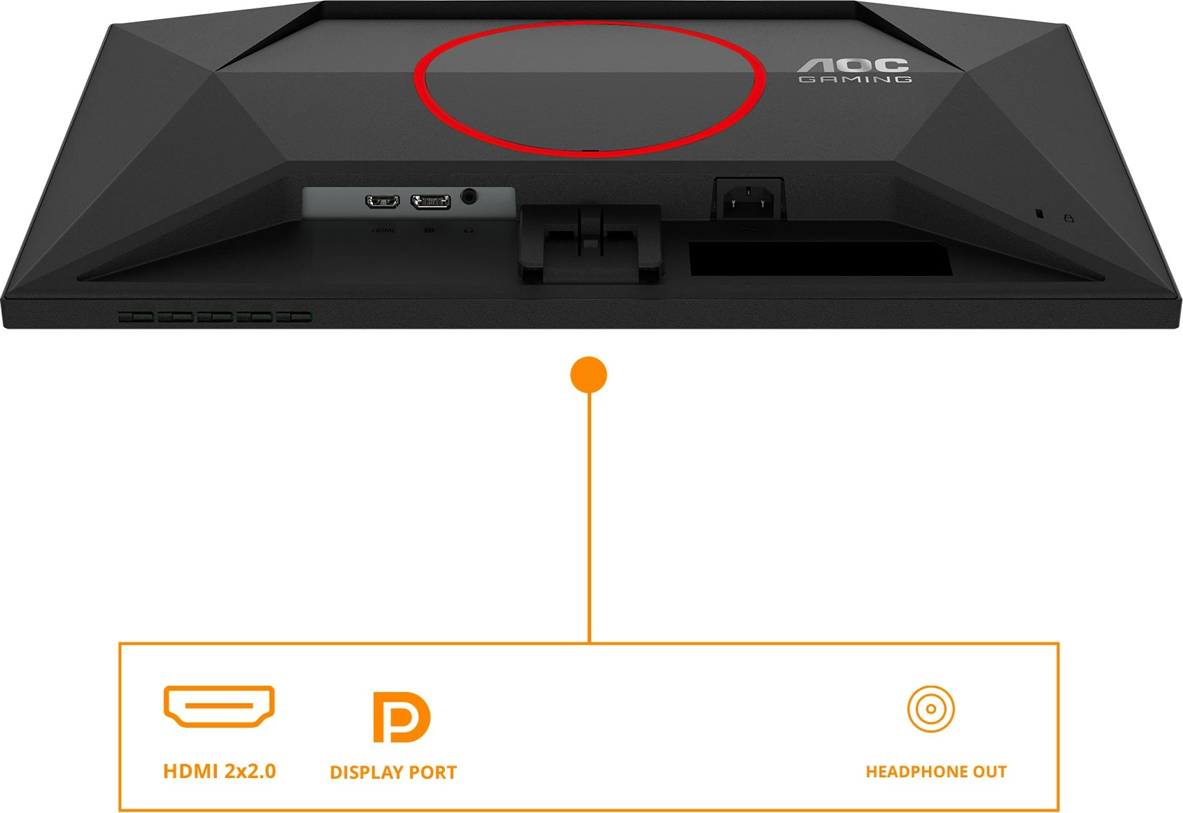 Monitor gaming AOC Q24G4RE 23.8 inç, IPS, QHD, 180Hz, e zezë-kuqe