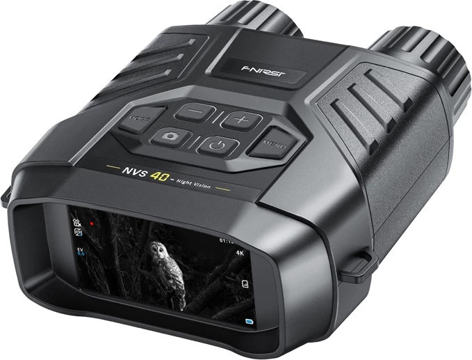 Pajisje vizion nate digjitale, FNIRSI NVS-40, 4K video, foto 36 MP, ekran 3" IPS, zmadhim digjital 6x, IR 850 nm deri 300 m, USB-C