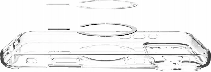 Mbështjellës Spigen Ultra Hybrid MagSafe ACS10346 për iPhone 17 Pro, TPU/PC, Clear/White, 1 copë