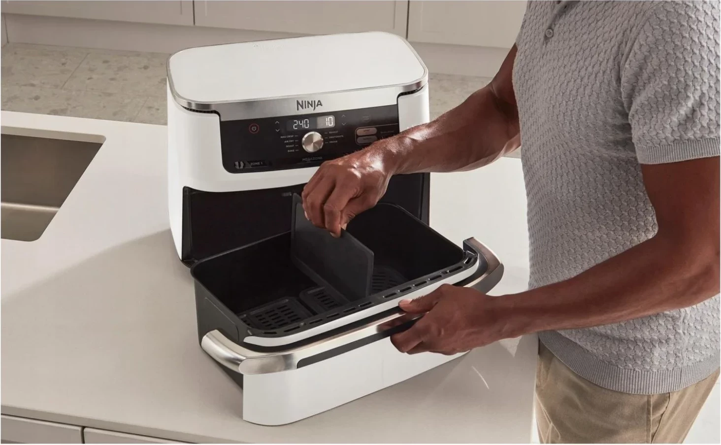 Fritezë Ninja AF500EU, e bardhë