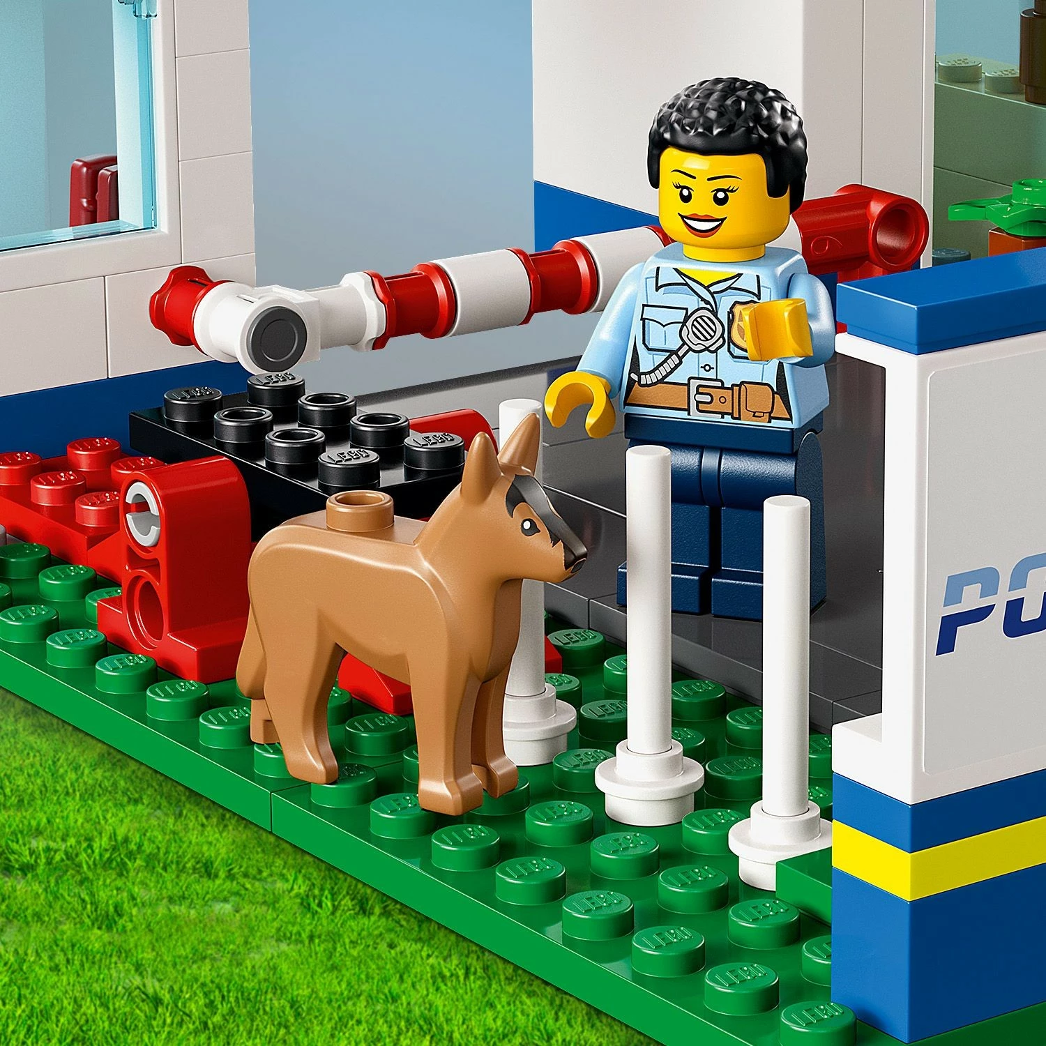 Set ndërtimi LEGO City Police Station, 668 pjesë, plastikë, shumëngjyrësh