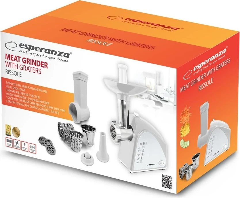 Makinë mishi Esperanza EKM034, Gri