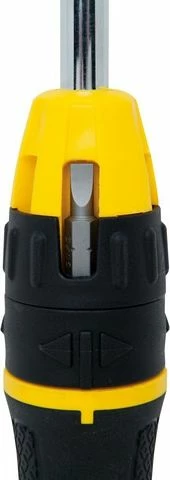 Kaçavidë me kriket Stanley Multi-Bit 68-010, 10 bita 1/4", verdhë/zezë, set