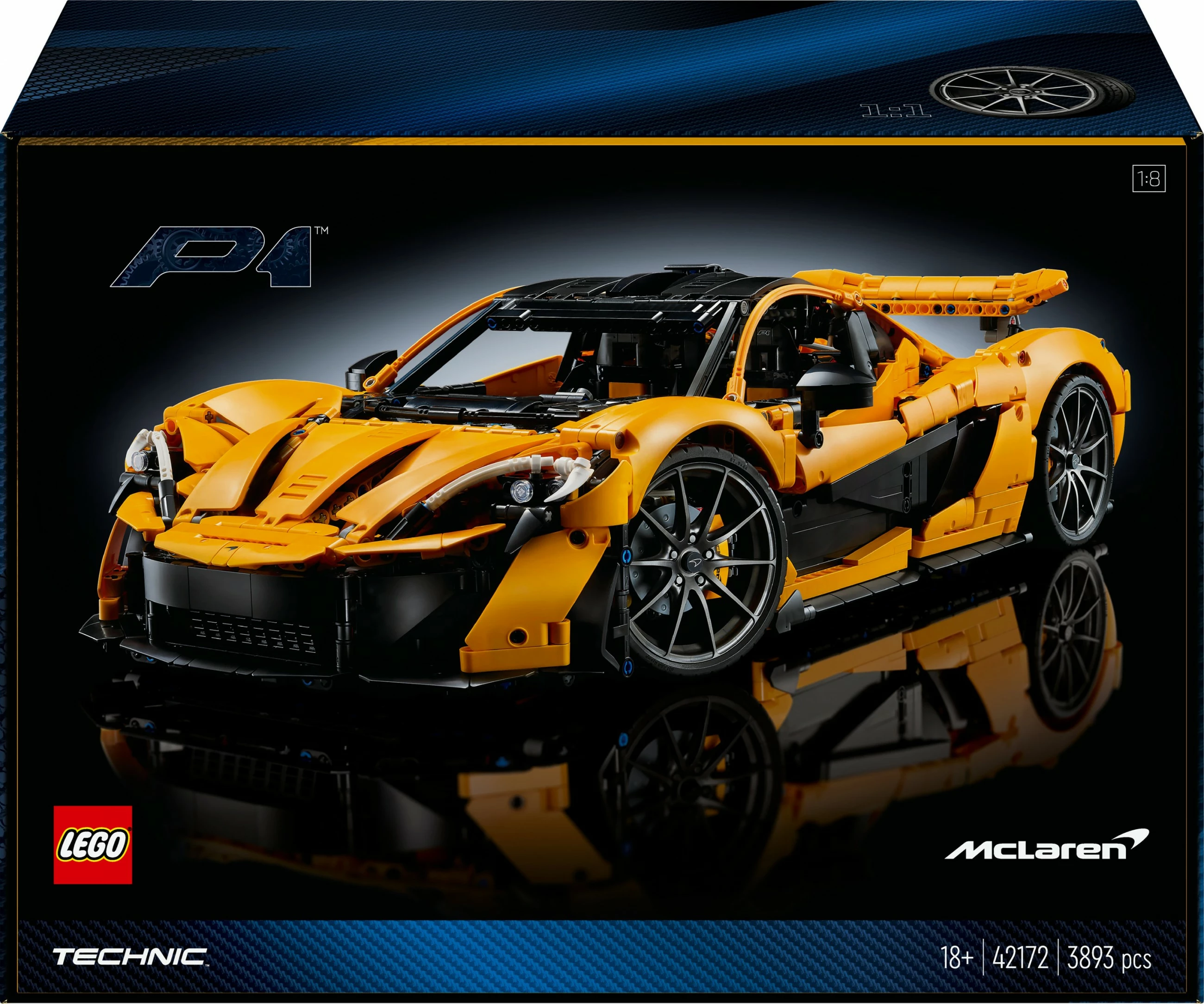 Set ndërtimi LEGO McLaren P1, 3893 pjesë, shumëngjyrësh