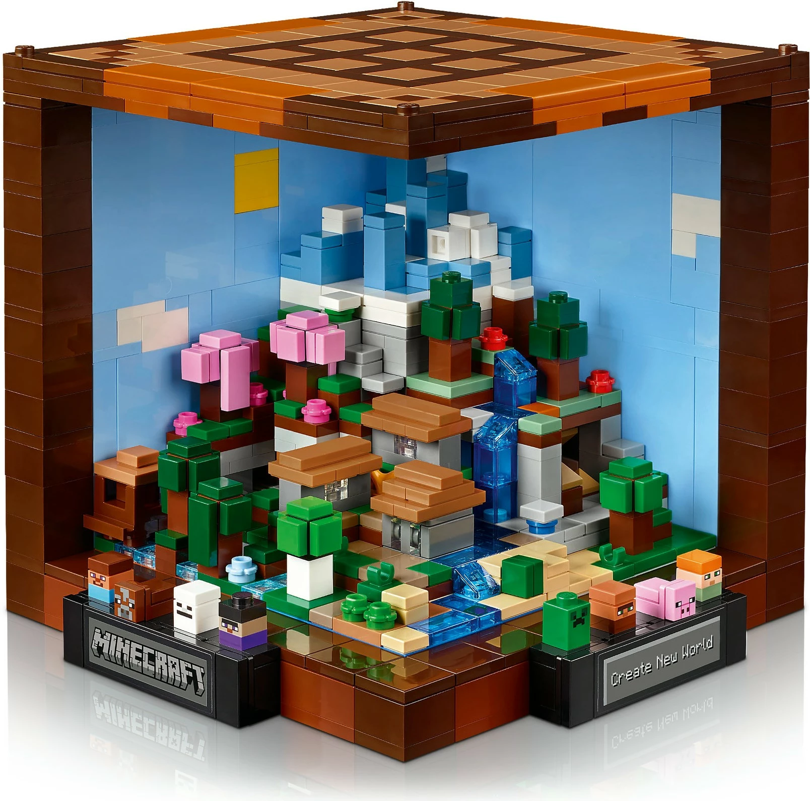 Set ndërtimi LEGO Minecraft 21265, The Crafting Table, 1195 pjesë, multikolor