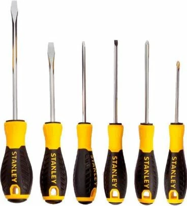 Set kaçavidash Stanley Essential STHT0-60209, 6 copë, verdhë/zezë