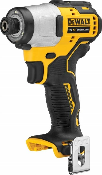 Vidhosëse me goditje DeWalt DCF801N 12 V, brushless, 163 Nm, 1/4\" Hex, pa bateri/pa karikues, e verdhë/zezë